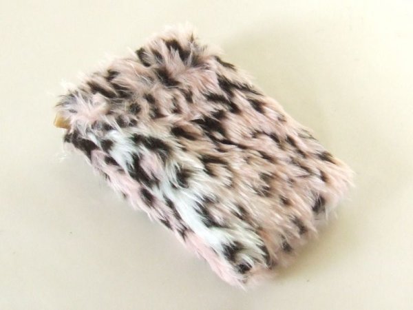 画像2: <値下げ><訳あり>豹柄フェイクファーポシェット(2色有) (2)