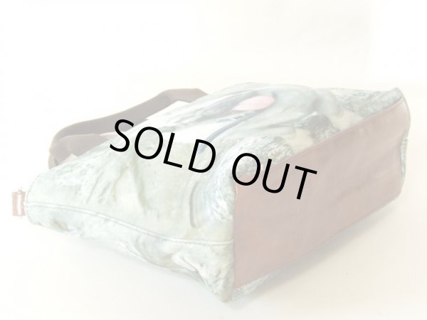 画像2: 【メール便ok】ブルドッグ犬転写2way手提げバッグ (2)