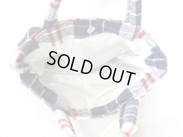 画像5: 【sale】ふわふわ軽いおしゃれなチェック柄レディース手提げバッグ【メール便ok】 (5)