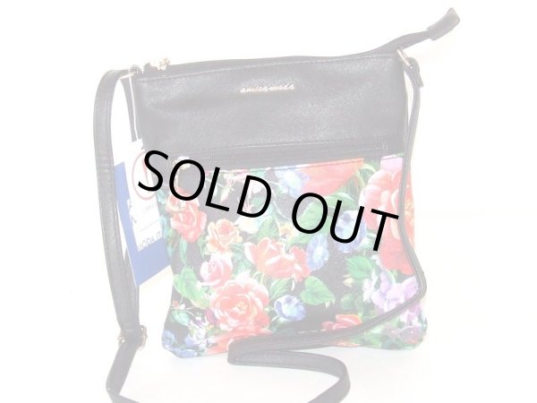 画像2: 【sale】絵画風フラワープリントショルダーバッグ（２色有）【メール便ok】 (2)