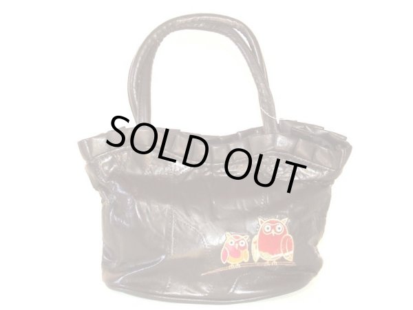 画像2: 本革親子ふくろう手提げバッグ（２色有）【メール便ok】 (2)