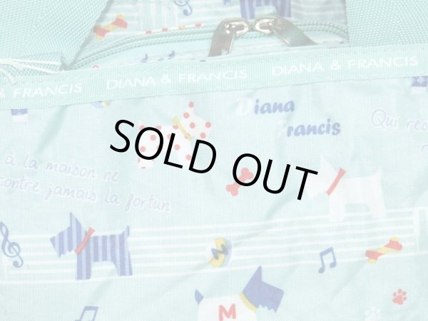 画像3: 【メール便ok】３室構造ドッグプリント手提げバッグ（４色有） (3)