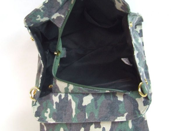 画像5: ＜訳あり＞＜値下げ＞３ＷＡＹ迷彩カモフラリュック＆ショルダーバッグ／レディース (5)