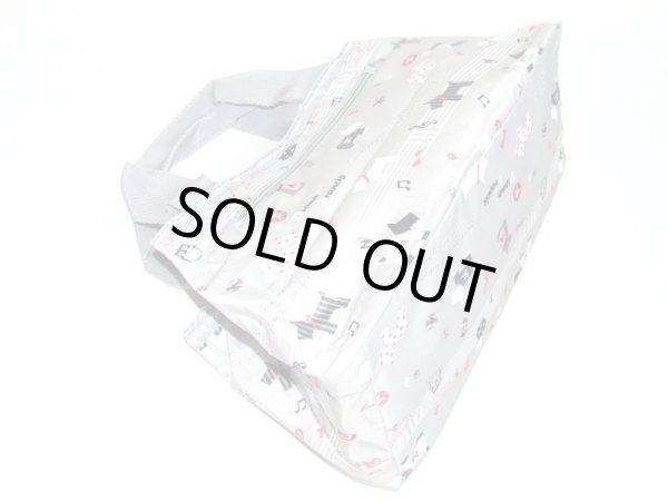 画像2: 【メール便ok】３室構造ドッグプリント手提げバッグ（４色有） (2)