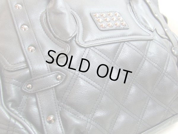 画像3: 【sale】渋谷109D'angelaスタッズキルトハンドバッグ（２色有） (3)