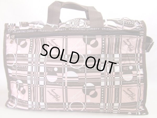 画像3: VALENTINO CHRISTY幾何学模様2wayボストンバッグ（３色有） (3)