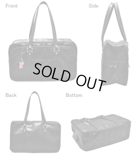 画像2: PLAYBOYプレイボーイ合皮スクールバッグ (2)