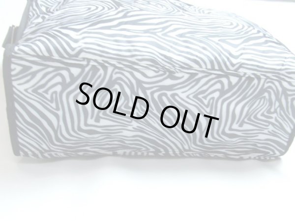 画像2: moamoa傘生地ゼブラ柄2wayボストンバッグ (2)