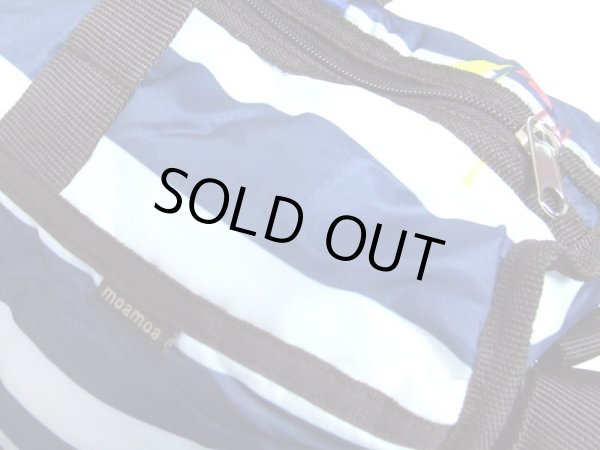 画像5: moamoa傘生地マリンボーダー柄2wayボストンバッグ (5)