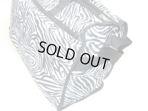 画像3: moamoa傘生地ゼブラ柄2wayボストンバッグ (3)