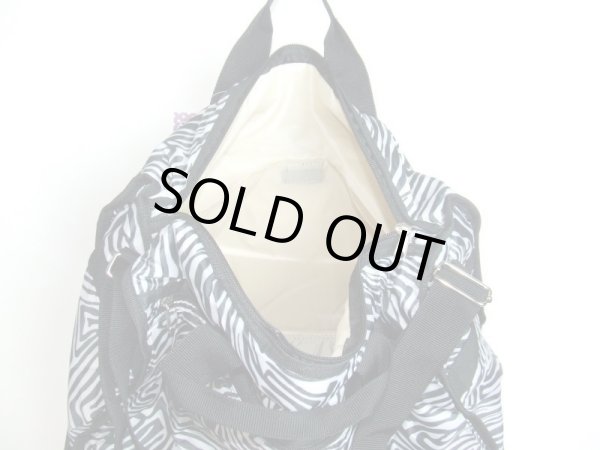 画像6: moamoa傘生地ゼブラ柄2wayボストンバッグ (6)