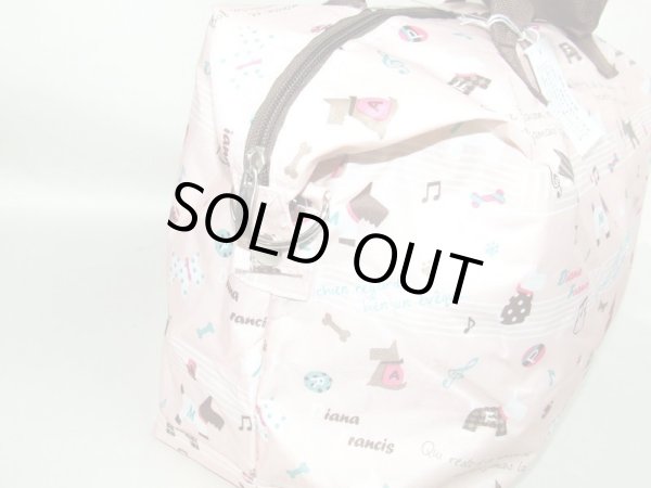 画像6: 犬のイラスト＆音符2way軽量ボストンバッグ（４色有） (6)