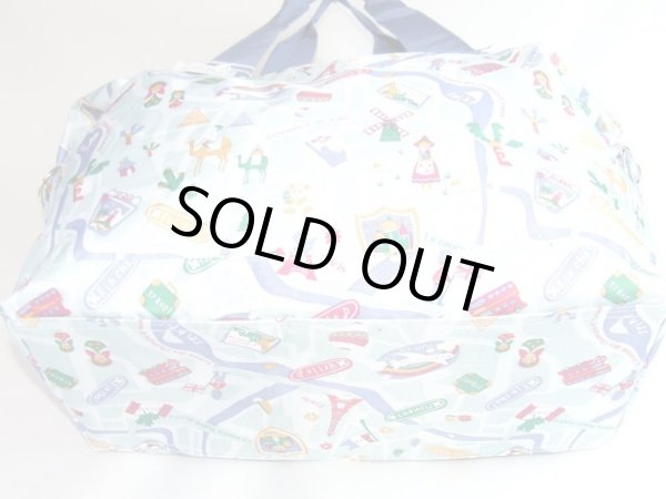 画像4: 世界名所イラスト2way軽量ボストンバッグ（３色有） (4)