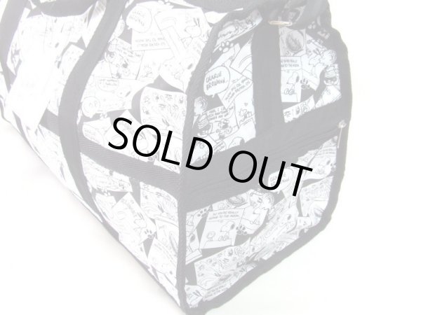 画像3: snoopyスヌーピー１２ポケコミック柄2wayボストンバッグ (3)