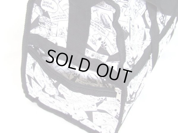 画像4: snoopyスヌーピー１２ポケコミック柄2wayボストンバッグ (4)