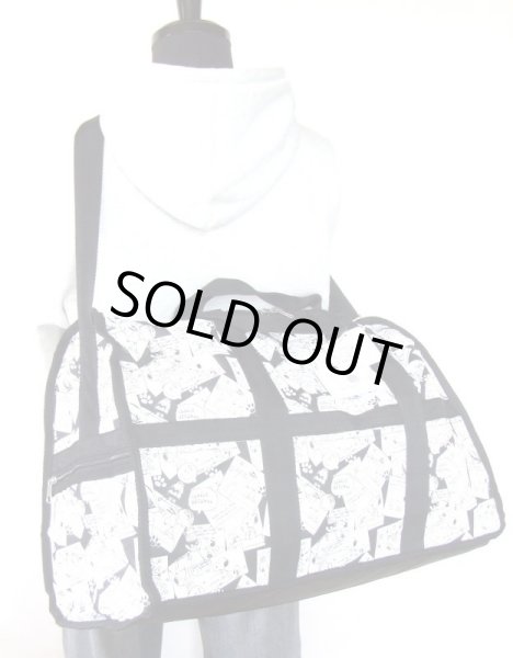 画像8: snoopyスヌーピー１２ポケコミック柄2wayボストンバッグ (8)