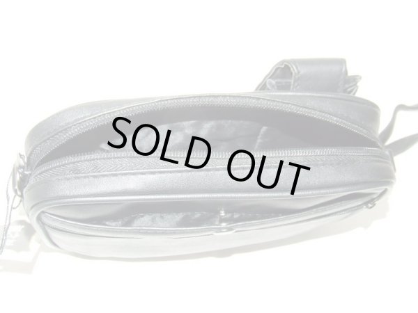 画像5: 革付属２ＷＡＹミニショルダーバッグ黒【メール便ok】 (5)