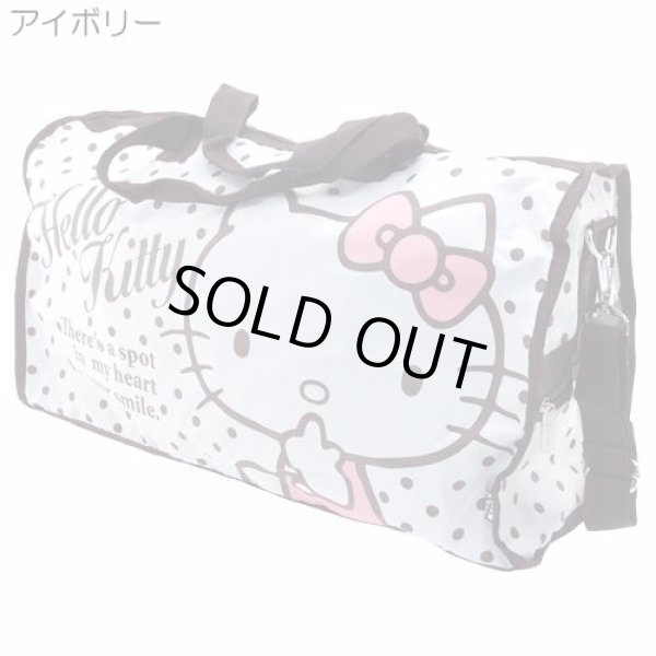 画像3: HELLO KITTYハローキティ水玉2WAYボストンバッグ（２色有） (3)