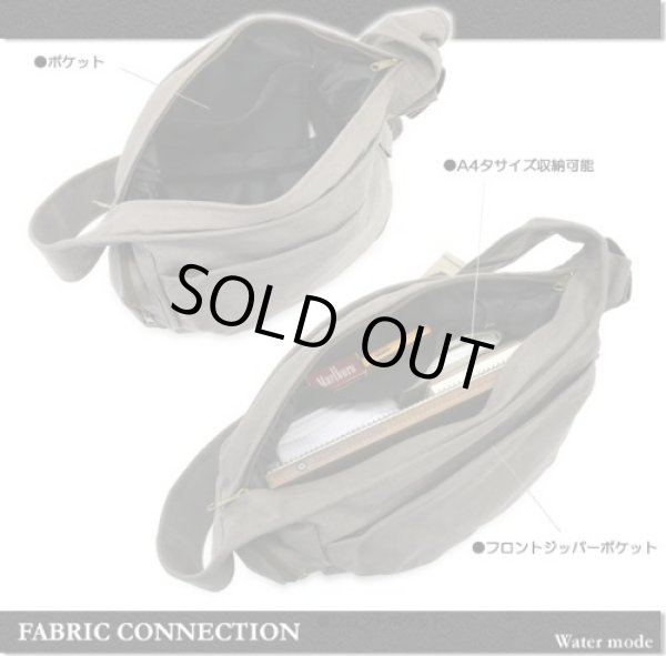 画像3: FABRIC CONNECTIONキャンバスショルダーバッグ（４色有） (3)