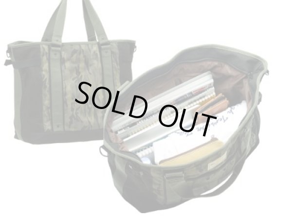 画像2: DEVICE大容量迷彩柄2WAY帆布トートバッグＡ３ (2)