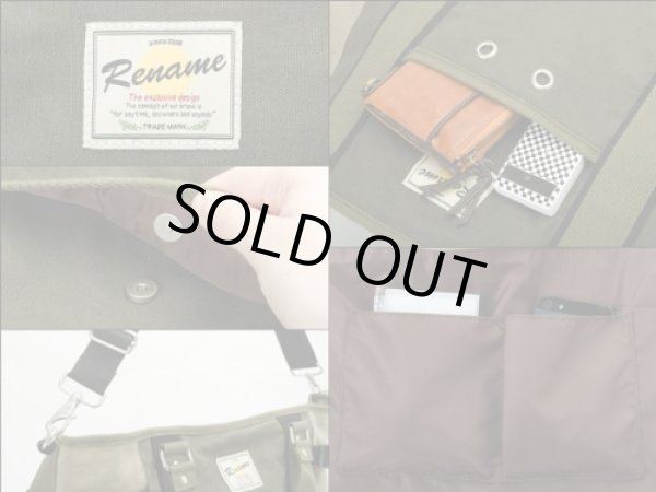 画像4: DEVICE大容量2WAY帆布トートバッグＡ３／カーキ (4)