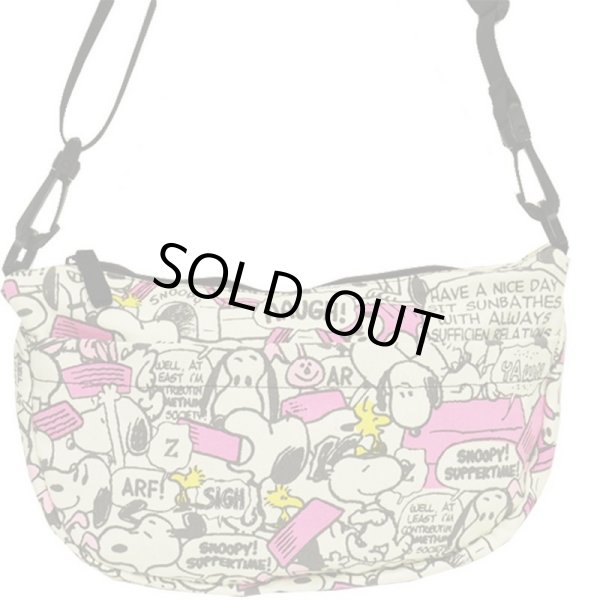 画像3: スヌーピーsnoopy総柄ショルダーバッグ【メール便ok】 (3)