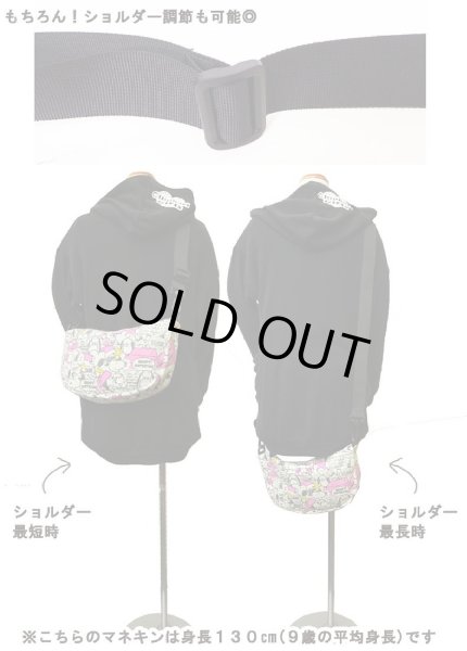画像9: スヌーピーsnoopy総柄ショルダーバッグ【メール便ok】 (9)
