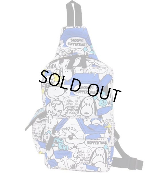 画像3: スヌーピー(snoopy)総柄ボディバッグ（２色有）【メール便ok】 (3)