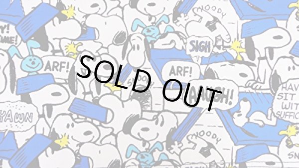 画像8: スヌーピー(snoopy)総柄2wayボストンバッグ青 (8)