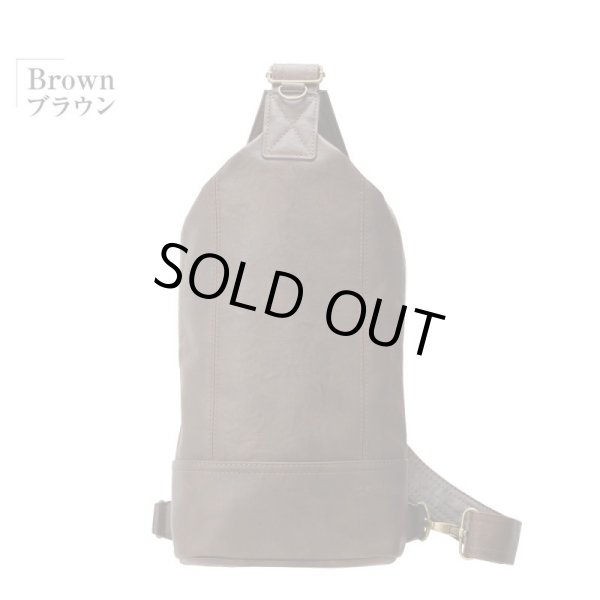 画像2: シンプルデザインフェイクレザーボディバッグ（４色有） (2)