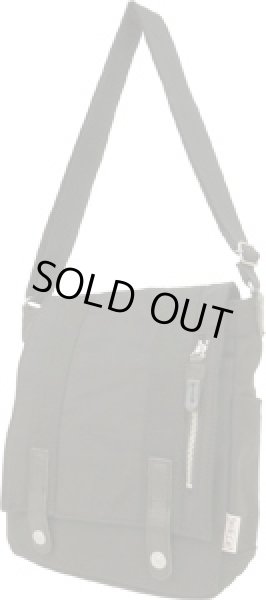 画像4: 帆布工房CROSSOVERショルダーバッグB5サイズ黒 (4)