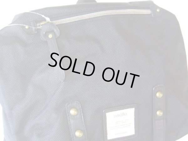 画像6: anello２ベルト大きめリュックサック黒 (6)