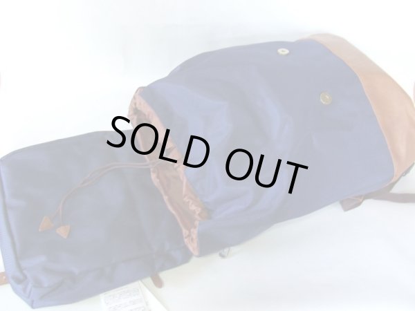 画像4: anello２ベルト大きめリュックサック紺 (4)