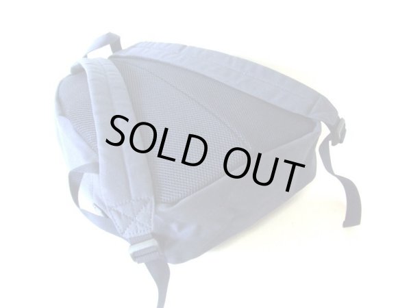 画像2: ゴールドダブルファスナー帆布リュックサック紺 (2)