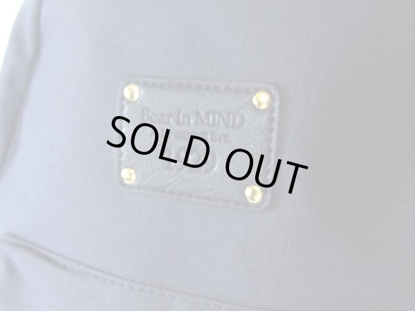 画像6: ゴールドダブルファスナー帆布リュックサック紺 (6)