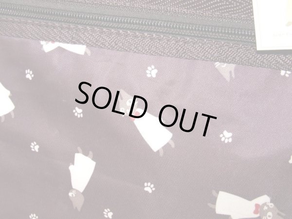 画像6: 猫プリント2WAYボストンバッグ１〜２泊（２色有） (6)