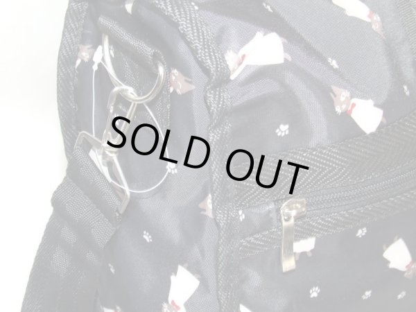 画像5: 猫プリント2WAYボストンバッグ１〜２泊（２色有） (5)