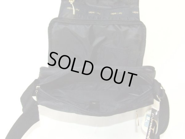 画像8: ポケット７つ付き猫刺繍ショルダーバッグ黒 (8)