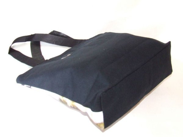 画像4: ＜値下げ＞愛猫家におすすめ！レディース向けおしゃれでかわいい小猫顔転写プリントトートバッグ (4)