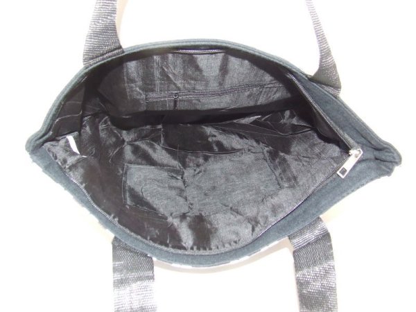 画像7: ＜値下げ＞愛猫家におすすめ！レディース向けおしゃれでかわいい小猫顔転写プリントトートバッグ (7)