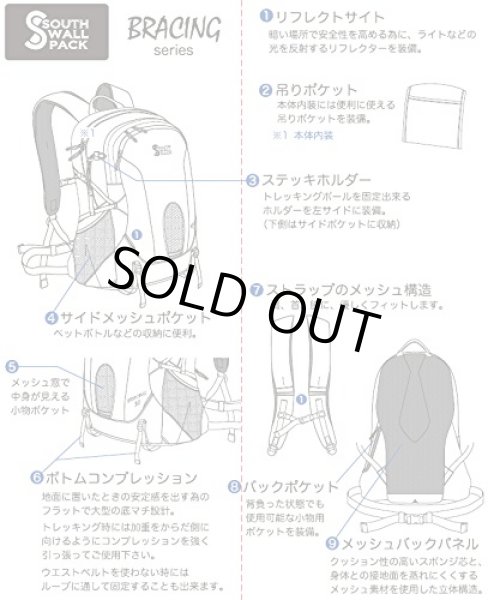 画像5: 【特売】高品質機能的なバックパック３０Ｌ黒 (5)