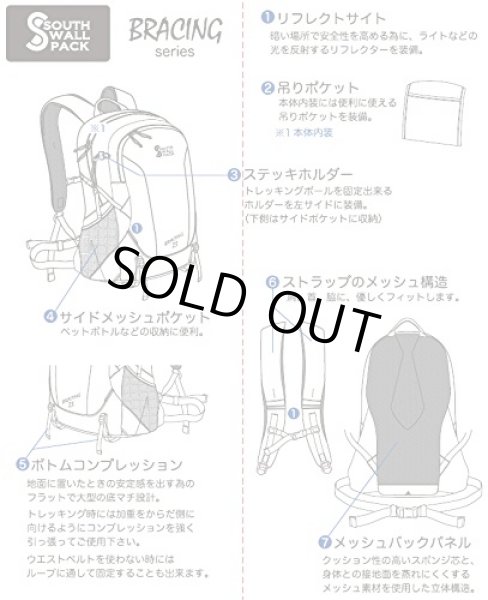 画像9: 【特売】高品質機能的なバックパック２３Ｌ黒 (9)