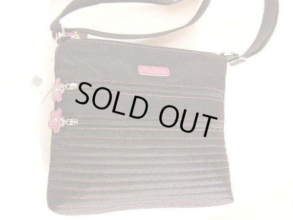 画像2: ２室構造極薄ショルダーバッグ（黒） (2)