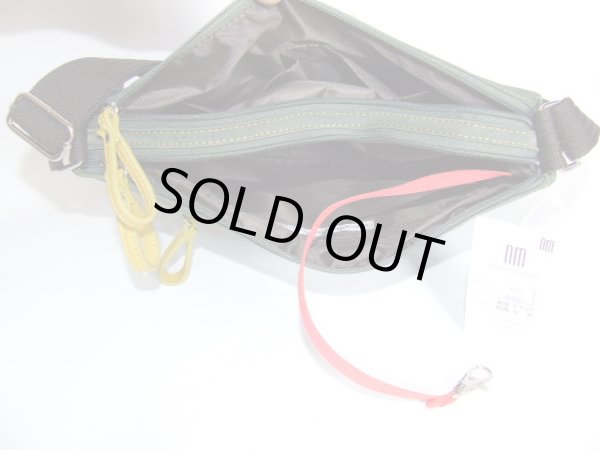 画像7: ２室構造極薄ショルダーバッグ（緑） (7)