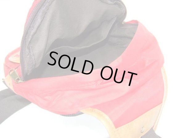 画像8: DEVICEアウトドア丈夫なナイロンボディバッグ赤 (8)