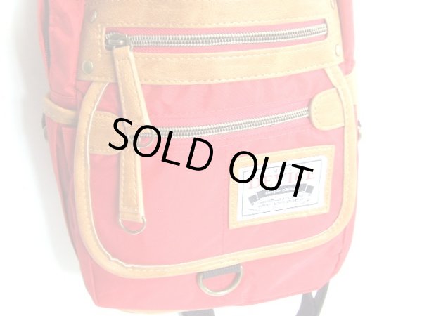 画像4: DEVICEアウトドア丈夫なナイロンボディバッグ赤 (4)