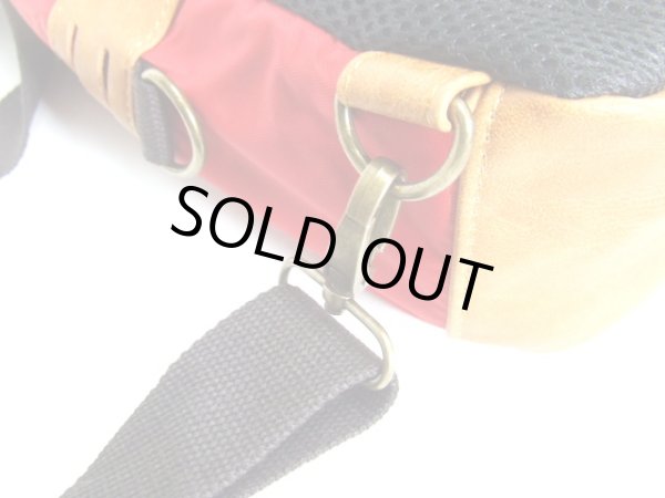 画像7: DEVICEアウトドア丈夫なナイロンボディバッグ赤 (7)