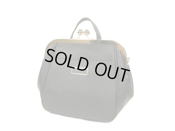 画像3: 合皮３ＷＡＹがま口リュック＆ショルダーバッグ（２色有） (3)