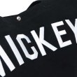 画像3: ミッキーマウスMICKEY刺繍入りトートバッグ黒 (3)
