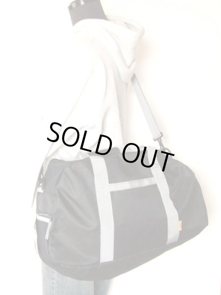 画像7: １〜２泊旅行に！2WAYボストンバッグ黒 (7)